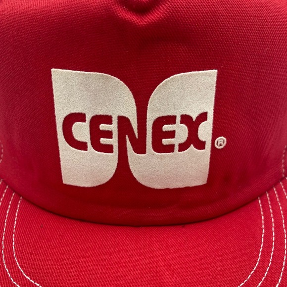 Vintage‎ Cenex Red Snapback Trucker Hat By Saint Louis Hat OS - Picture 2 of 8